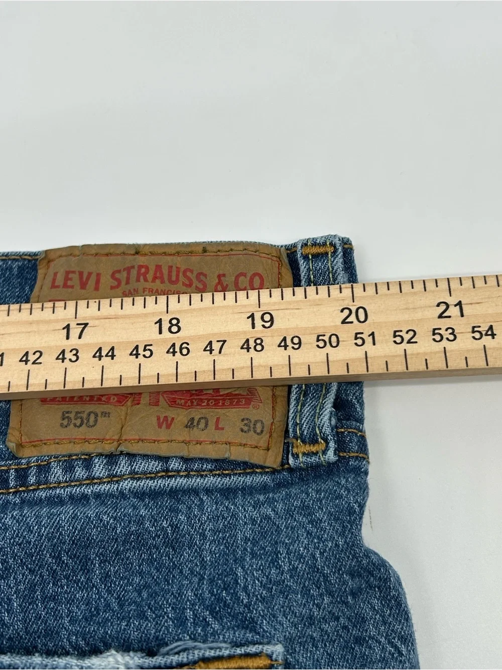 Levi’s 550 RelaxedFit Stone Washed denim Finis 40x30